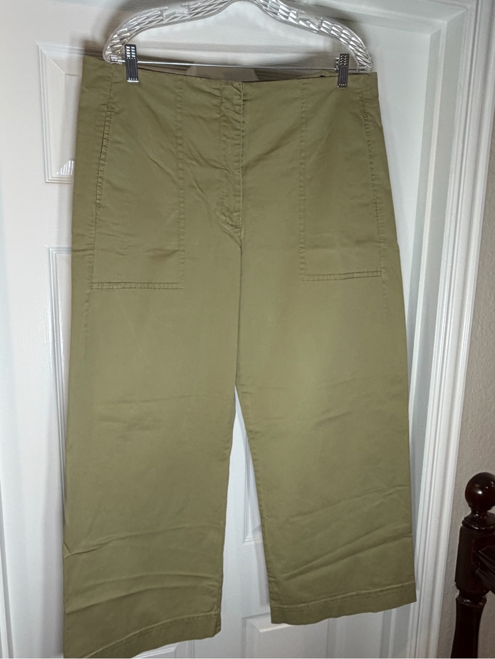 J.Crew Women’s Wide-Leg Utility Pants - Olive